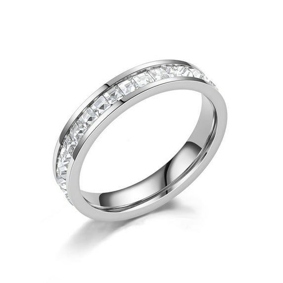 Mightlink Women Ring 2-layers Minimalist Polished Dainty Luxury Gift Golden Silver Color Sparkling Adults Finger Ring Fashion Jewelry