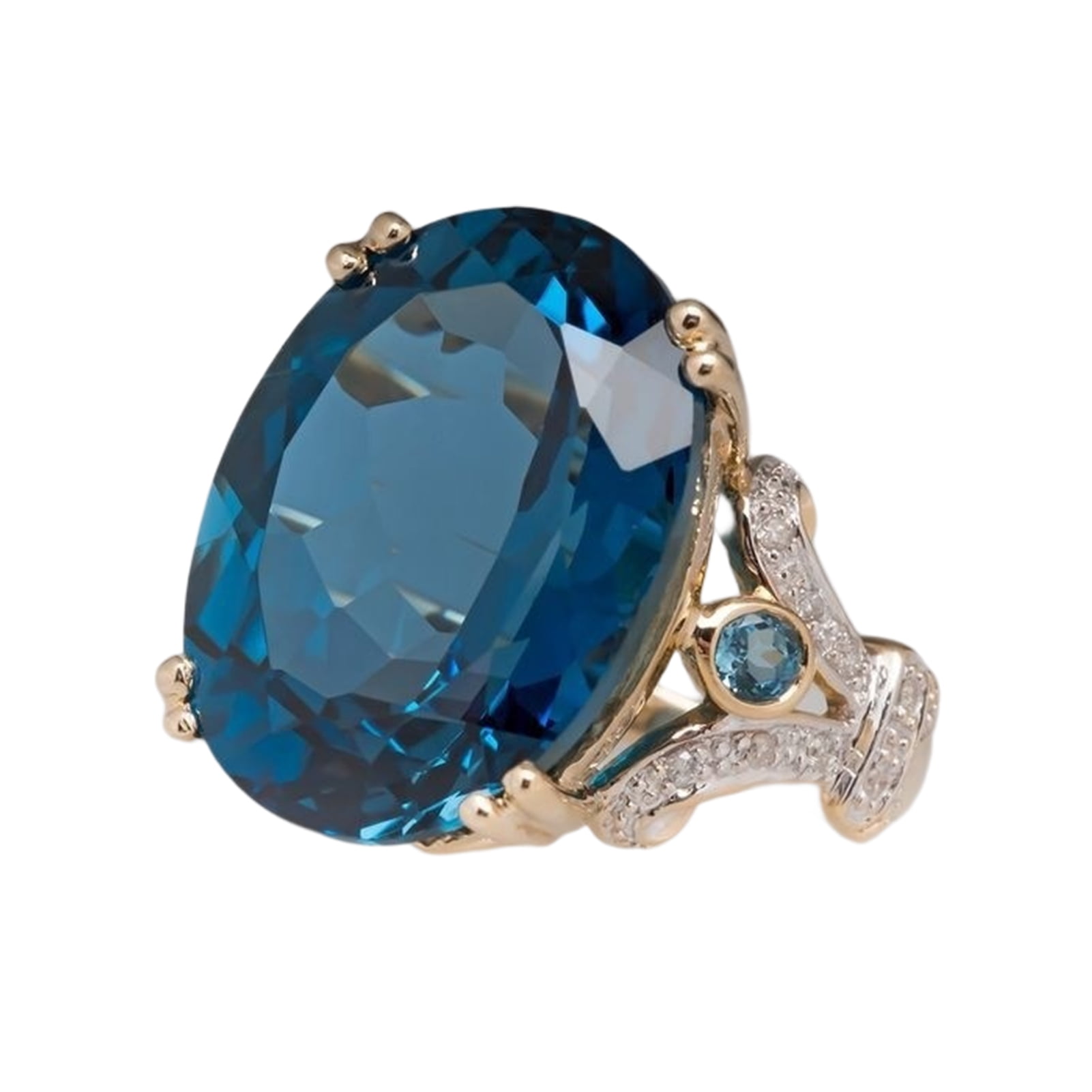 Mightlink Women Ring Vintage Two-color Electroplating Geometric Shiny ...