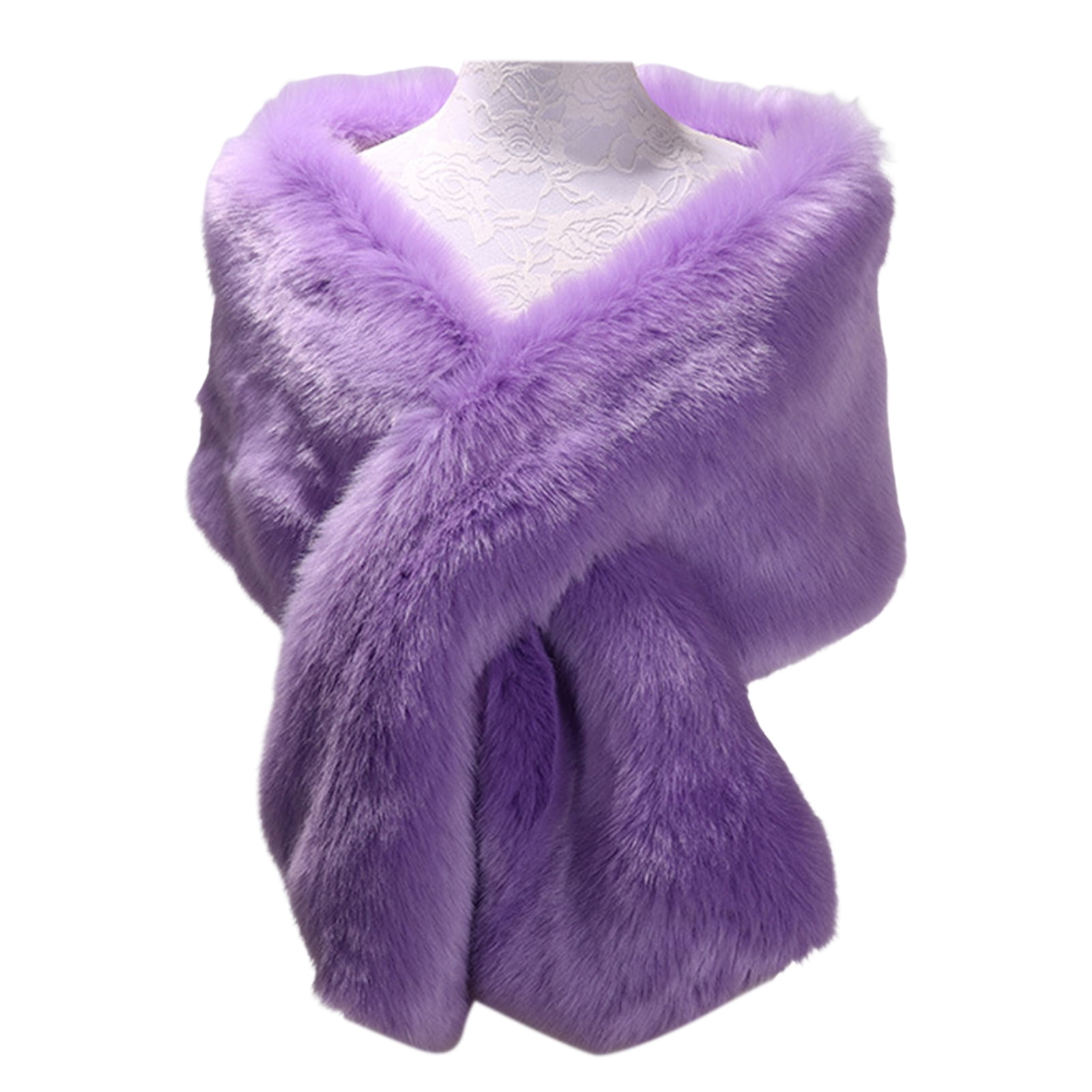 A touch top of fur shawl