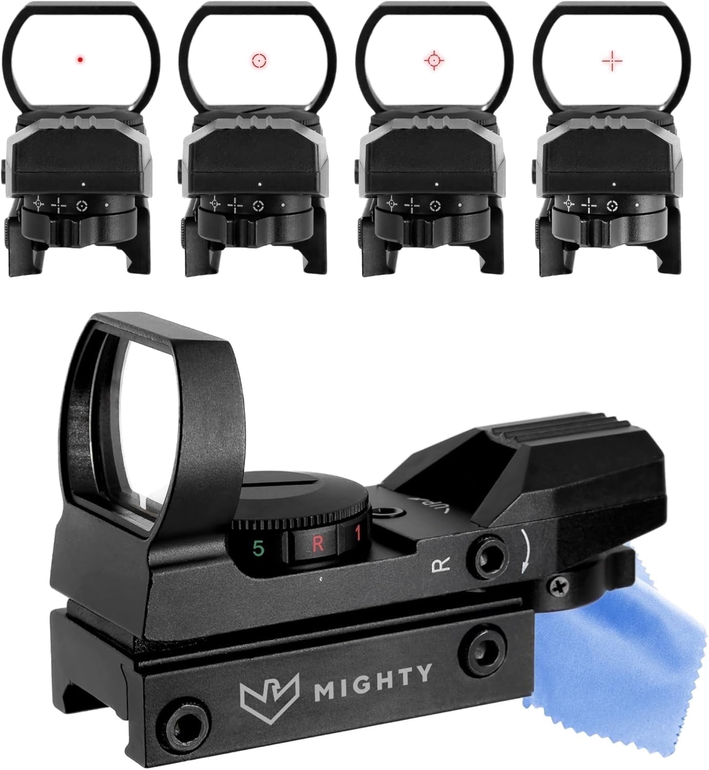 Mighty 1x23x34mm Reflex Green Red Dot Sight Optic with 20 mm Rail Mount for Hunting