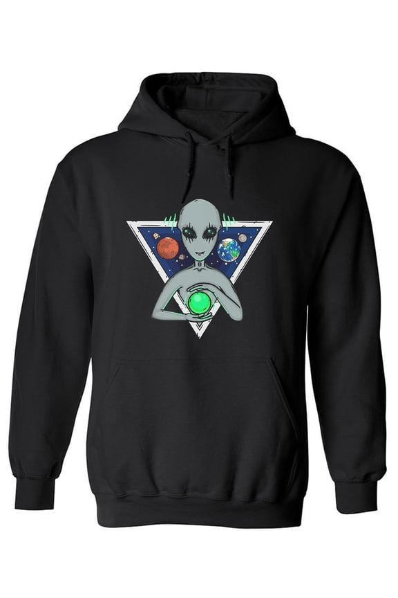 Mighty Alien Hoodie Men - Men Hoodie, Black, Medium