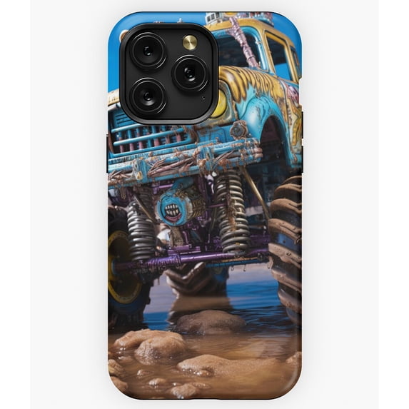 Mighty American Monster Truck from the USA Power - Minimalist Phone A7522 Phone Case for iPhone 11 to 17 Pro Max