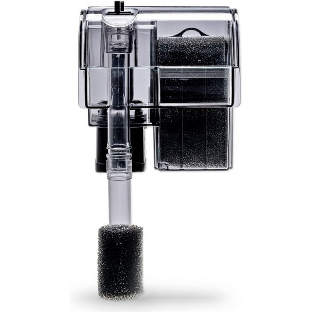 Mighty Aquarium Hang On Back Filter - Aquarium HOB Filter - Adjustable Fish Tank Filter - Aquarium Filters - Nano Aquarium Filter - Fish Aquarium Filter - Hang On Back Aquarium Filter 4-10 Gallons