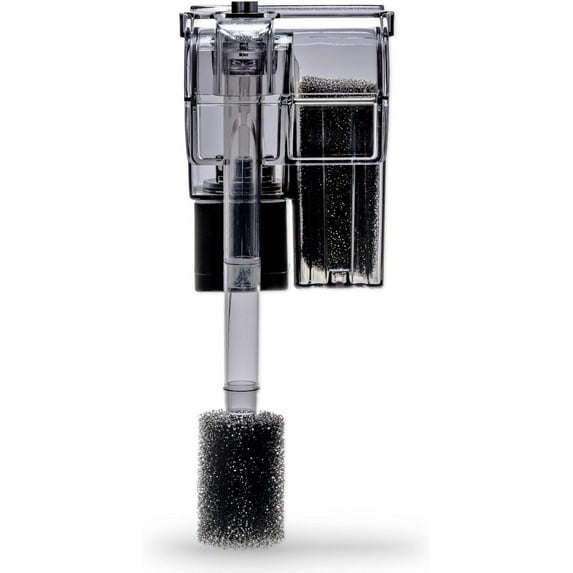 Mighty Aquarium Hang On Back Filter - Aquarium HOB Filter - Adjustable Fish Tank Filter - Aquarium Filters - Nano Aquarium Filter - Fish Aquarium Filter - Hang On Back Aquarium Filter 1-3 Gallons