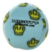 Mighty Ball Medium Blue Durable Squeaky Plush No Stuff Dog Toy