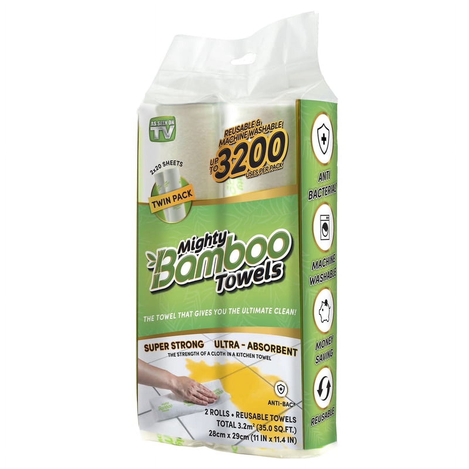 Ultimate Reusable Bamboo Paper Towels & Natural Cleaning Tools Set