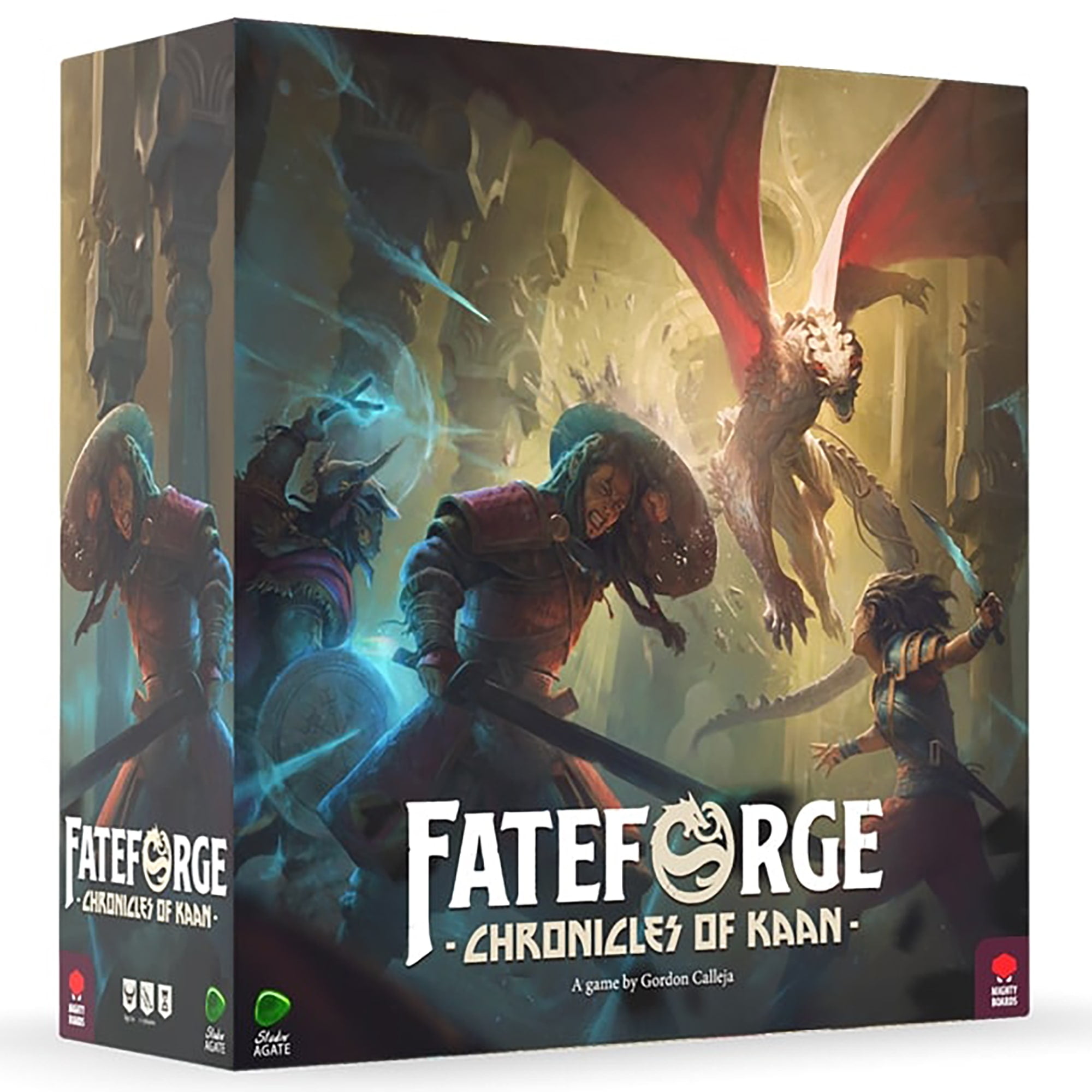 Mighty Boards: Fateforge Chronicles of Kaan - Strategy Board Game, App Story-Driven Co-Op Action Adventure, Fast-Paced Combat, Age 14+, 1-4 Players Mighty Boards: Fateforge Chronicles of Kaan - Strategy Board Game, App Story-Driven Co-Op Action Adventure, Fast-Paced Combat, Age 14+, 1-4 Players