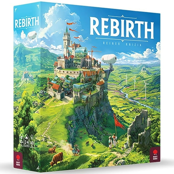 Mighty Boards: Rebirth - Tile Laying Board Game, Double-Sided Board Scotland-Ireland, Eurogame Set In A Lush & Hopeful Future, Age 10+, 2 to 4 Players