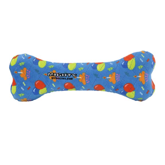 Mighty Bone Celebration, Durable Squeaky Dog Toy