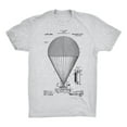thumbnail image 1 of Mighty Circus Airship Patent T-Shirt - Gray, Double Extra Large, 1 of 2