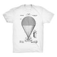 thumbnail image 1 of Mighty Circus Airship Patent T-Shirt - White, Double Extra Large, 1 of 2