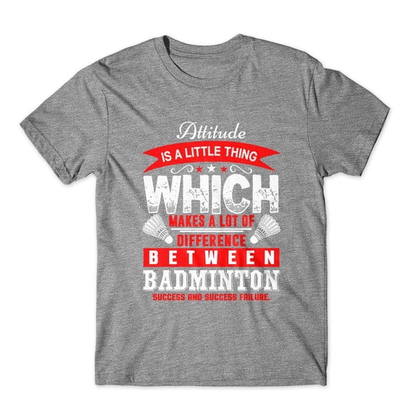 Mighty Circus Attitude Is A Little Thing T-Shirt 100% Cotton Premium Tee - Gray, Small