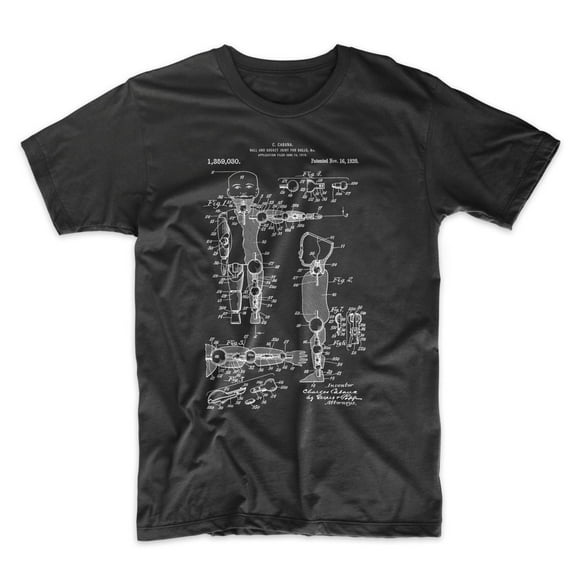 Mighty Circus Ball and Joint Doll Patent Tshirt - Black, Tripple Extra Large