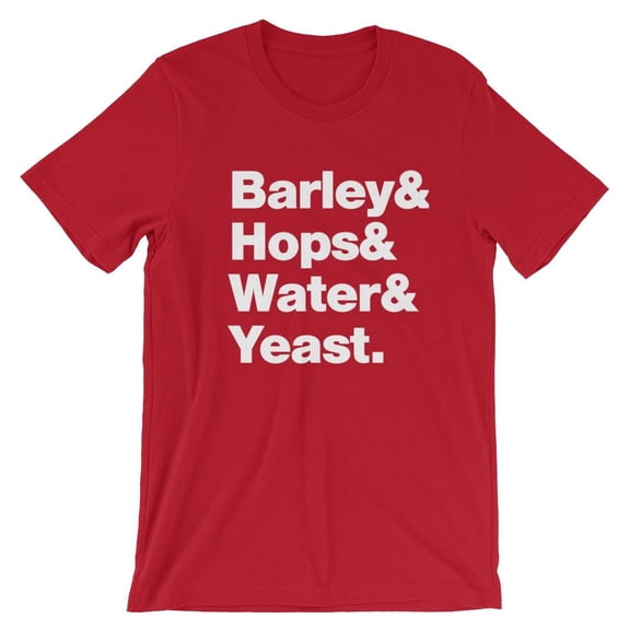 Mighty Circus Barley Hops T-Shirt - Red, Medium