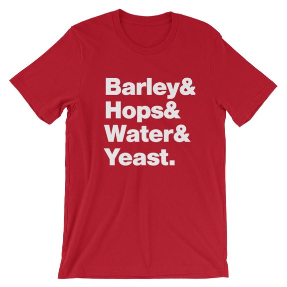 Mighty Circus Barley Hops T-Shirt - Red, Small