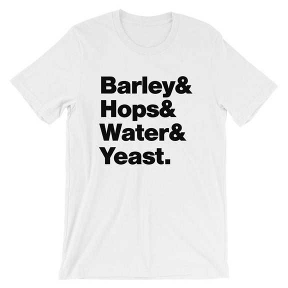 Mighty Circus Barley Hops T-Shirt - White, Medium