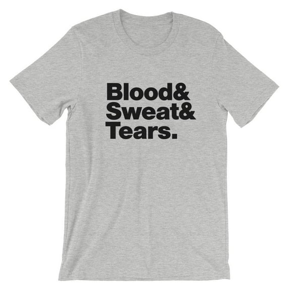 Mighty Circus Blood Sweat and Tears T-Shirt - Gray, Tripple Extra Large