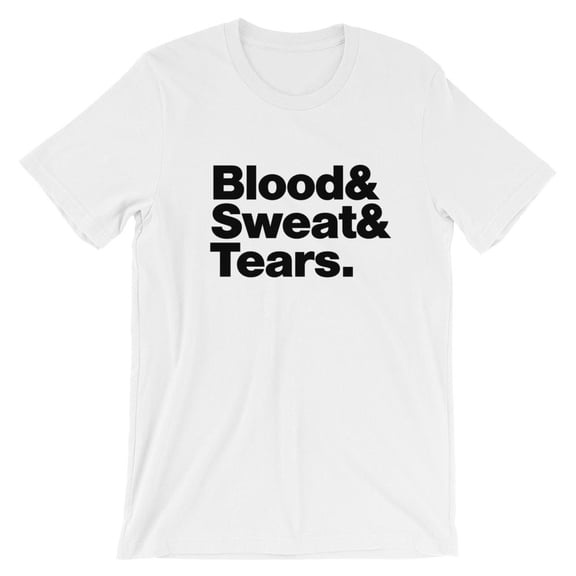 Mighty Circus Blood Sweat and Tears T-Shirt - White, Medium