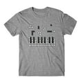 thumbnail image 1 of Mighty Circus Brick Piano Music Game T-Shirt 100% Cotton Premium Tee NEW - Gray, Tripple Extra Large, 1 of 2