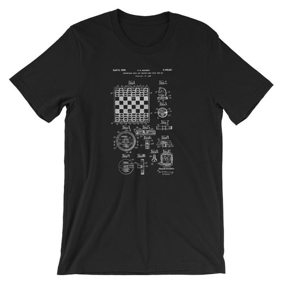 Mighty Circus Chess Patent T-Shirt - Black, Extra Large