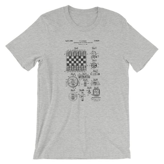 Mighty Circus Chess Patent T-Shirt - Gray, Extra Large