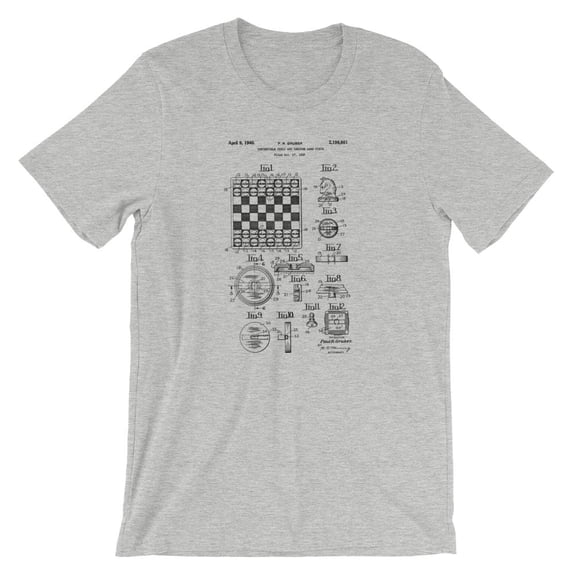 Mighty Circus Chess Patent T-Shirt - Gray, Extra Large
