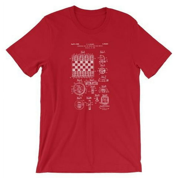 Mighty Circus Chess Patent T-Shirt - Red, Small