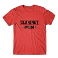 thumbnail image 1 of Mighty Circus Clarinet Mom T-Shirt 100% Cotton Premium Tee - Red, Medium, 1 of 2