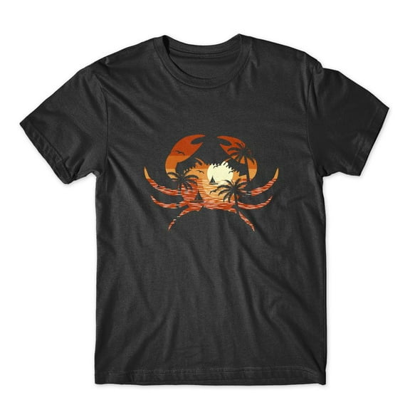 Mighty Circus Crab Beach T-Shirt 100% Cotton Premium Tee NEW - Black, Extra Large