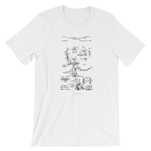 Mighty Circus Dentists Chair Patent T-Shirt - White, Small