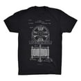 thumbnail image 1 of Mighty Circus Electro Motor Patent T-Shirt - Black, Small, 1 of 2