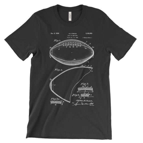Mighty Circus Football Patent T-Shirt - Black, Double Extra Large