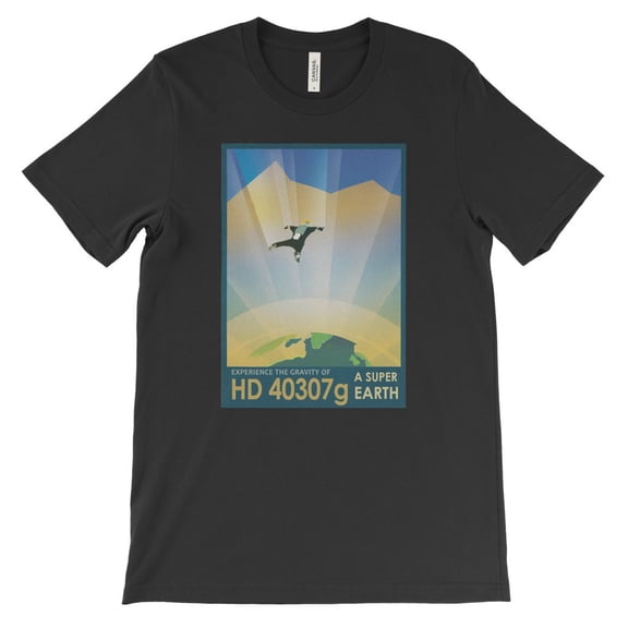 Mighty Circus HD 40307g Poster Print T-Shirt from NASA - Black, Large