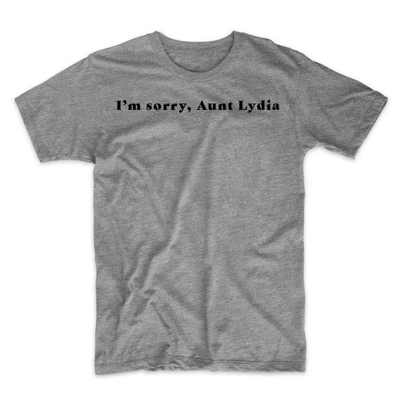 Mighty Circus I'm Sorry, Aunt Lydia T-Shirt - Gray, Medium