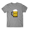 thumbnail image 1 of Mighty Circus Live Love Beer T-Shirt 100% Cotton Premium Tee - Gray, Large, 1 of 2