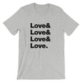 thumbnail image 1 of Mighty Circus Love Love T-Shirt - Gray, Medium, 1 of 2