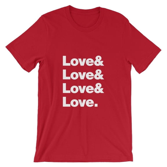 Mighty Circus Love Love T-Shirt - Red, Extra Large