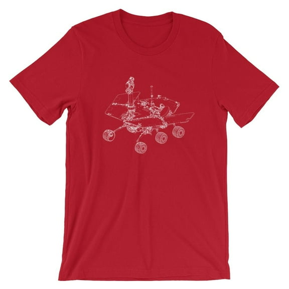 Mighty Circus Mars Rover Patent T-Shirt - Red, Extra Large
