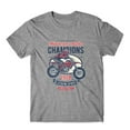 thumbnail image 1 of Mighty Circus Motocross Retro Champion T-Shirt 100% Cotton Premium Tee NEW - Gray, Medium, 1 of 2