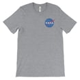 thumbnail image 1 of Mighty Circus NASA Meatball Logo (left) T-Shirt - Gray, Small, 1 of 2