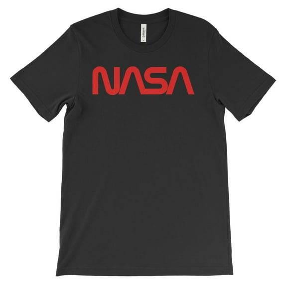 Mighty Circus NASA Worm Logo (center) T-Shirt - Black, Large