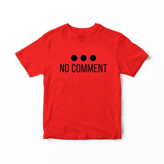 Mighty Circus No Comment T-Shirt - Red, Extra Large