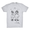 thumbnail image 1 of Mighty Circus Raggedy Ann Patent T-Shirt - Gray, Tripple Extra Large, 1 of 2