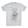thumbnail image 1 of Mighty Circus Robot Doll Patent T-Shirt - Gray, Medium, 1 of 2