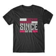 thumbnail image 1 of Mighty Circus Rocking Motherhood Since Day One T-Shirt 100% Cotton Premium Tee - Black, Small, 1 of 2