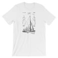 thumbnail image 1 of Mighty Circus Sailboat Patent T-Shirt - White, Double Extra Large, 1 of 2