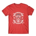 thumbnail image 1 of Mighty Circus Skull Soldier Your Time Is Over T-Shirt 100% Cotton Premium Tee NEW - Red, Extra Large, 1 of 2