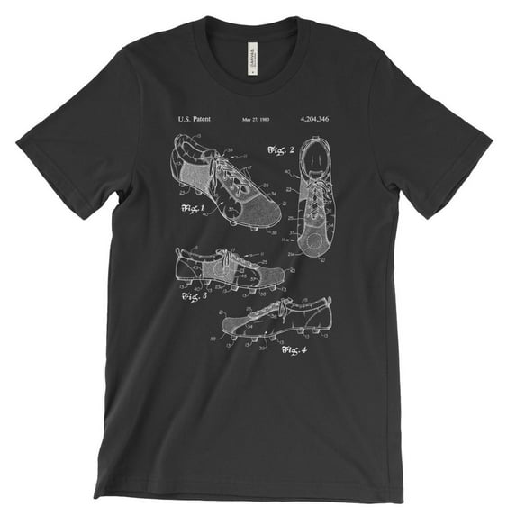 Mighty Circus Soccer Shoe Patent T-Shirt - Black, Extra Large
