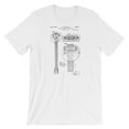 thumbnail image 1 of Mighty Circus Steel Guitar Patent T-Shirt - White, Medium, 1 of 2