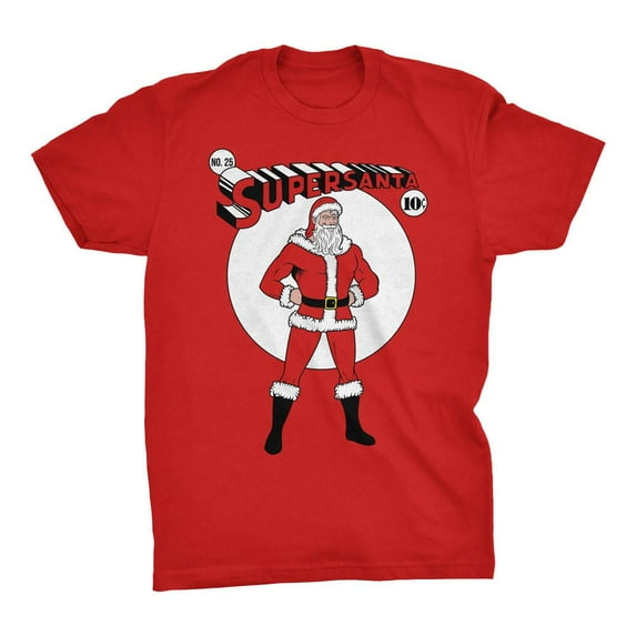 Mighty Circus Super Santa Tee Shirt - Red, Four Extra Large